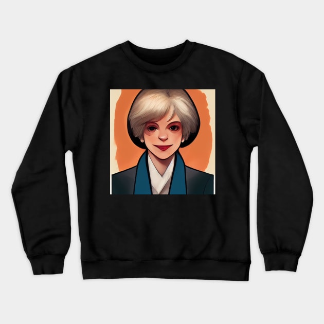 Theresa May | Comics Style Crewneck Sweatshirt by ComicsFactory